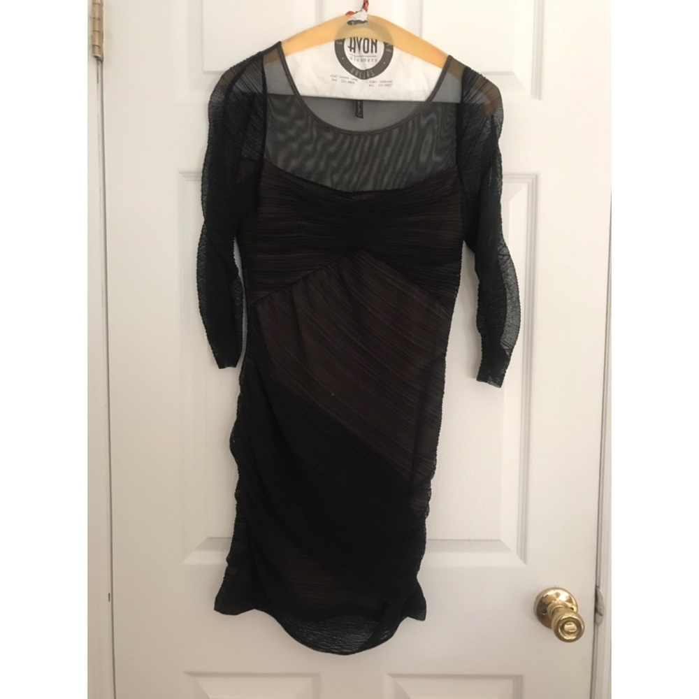 Black Mesh Dress